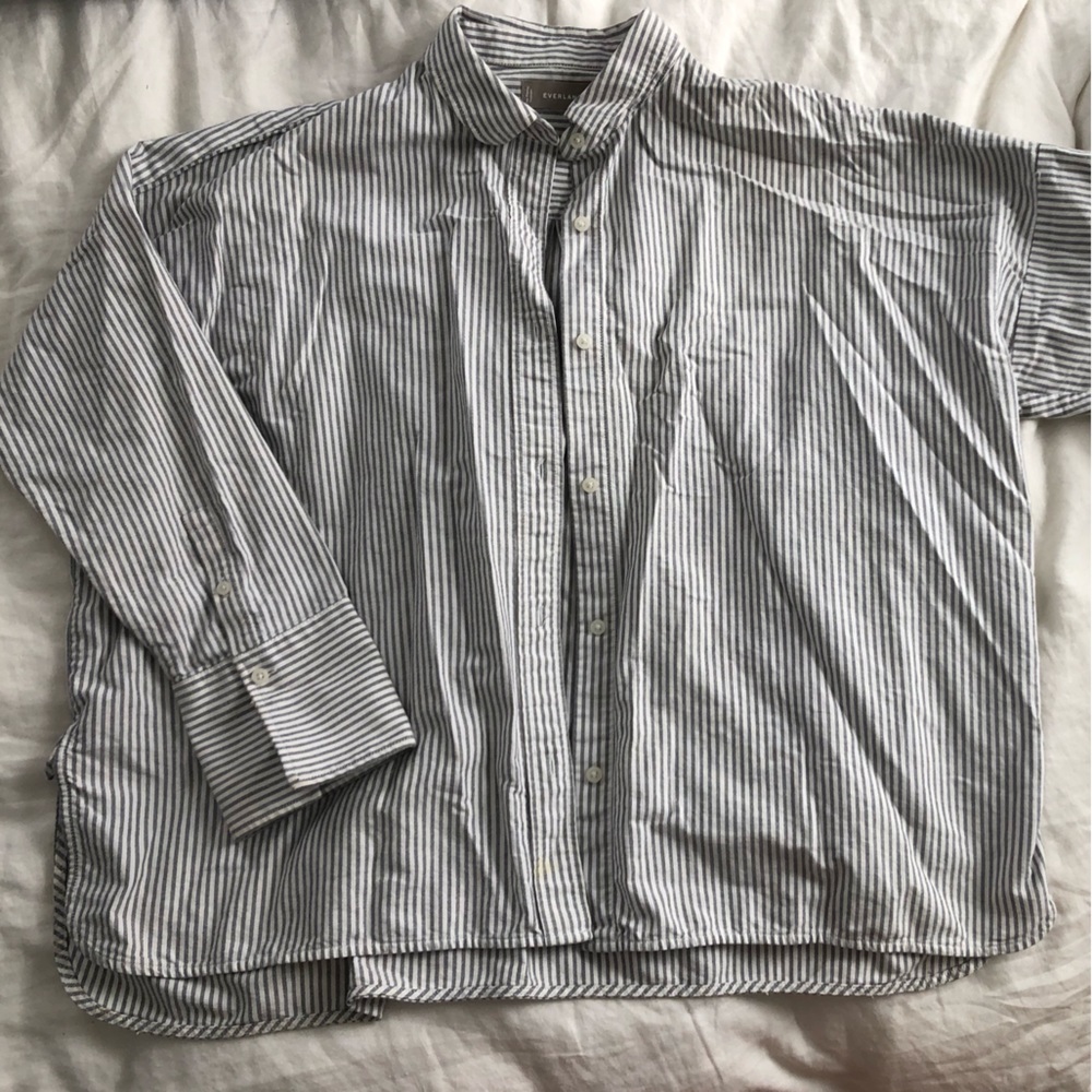 Everlane boxy button down size 8